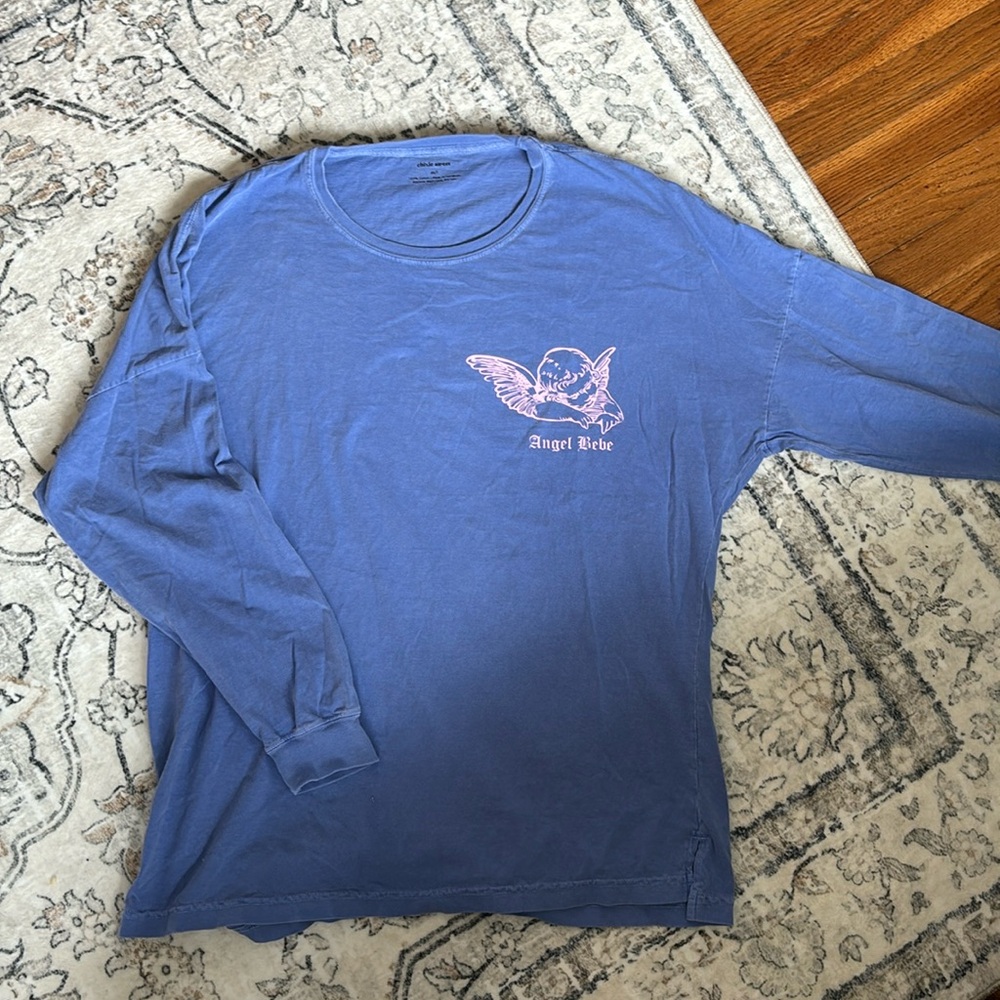 Blue oversized long sleeve